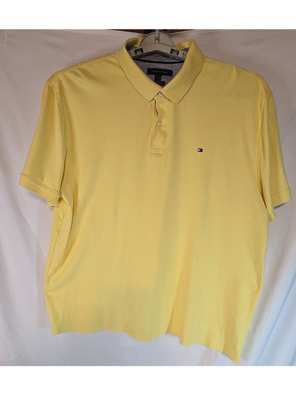 Tommy Hilfiger Custom Fit Yellow Polo Size XXL